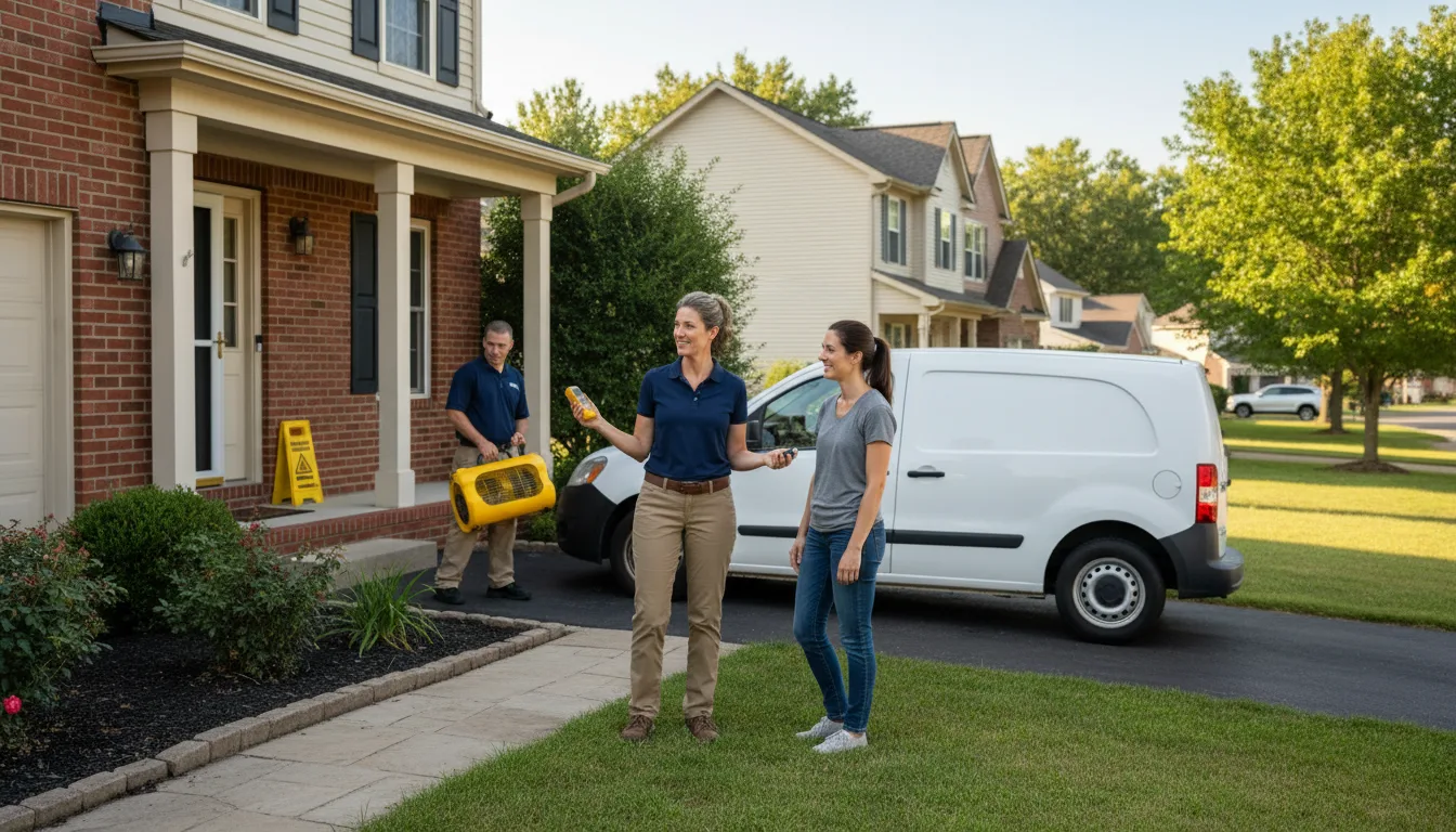 Residential water damage restoration in Loma, CO